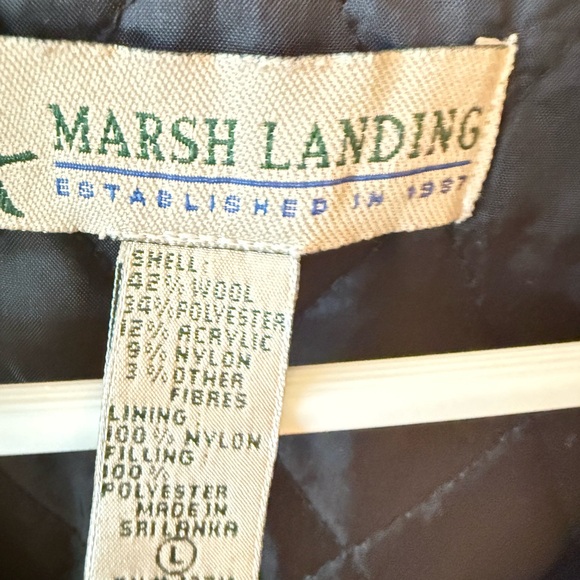 Red and Black Wool Blend Plaid Vest for Women size Large - Picture 2 of 3